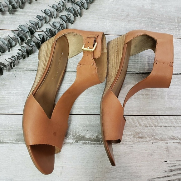 Franco Sarto UNAGI Wedge Brown Sandal - Picture 3 of 6